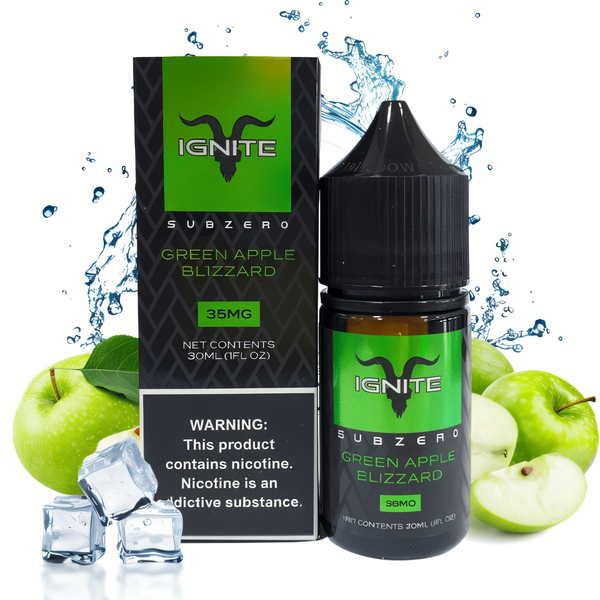 NicSalt IGNITE Green Apple Blizzard 30ml