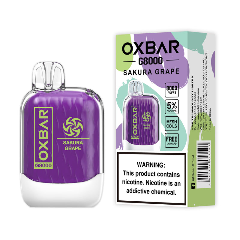 OXBAR G8000 Puffs (2% NIC)