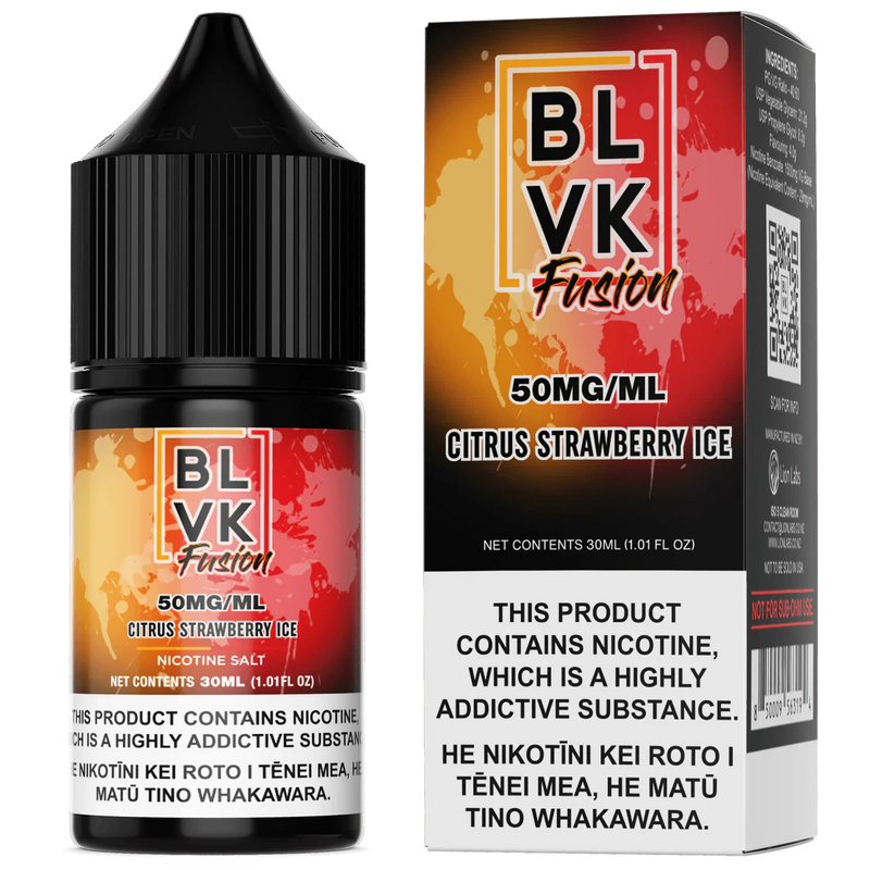 NicSalt - BLVK FUSION Citrus Strawberry Ice 30ml